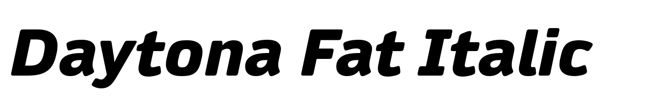 Daytona Fat Italic